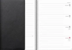 Kalender Senator A5 Twist svart 2026