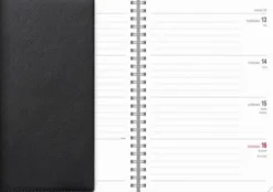 Kalender Senator A5 Twist svart 2026-2027