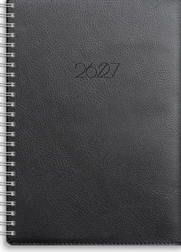 Kalender Senator A5 Twist svart 2026-2027