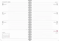 Kalender Senator A5 Twist svart 2026-2027