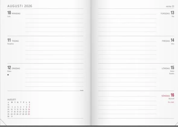 Kalender Senator A5 Vega 2026-2027