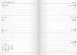 Kalender Senator A6 Vega svart 2027