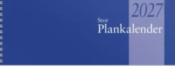 Kalender 2027 Stor Plankalender spiralbunden