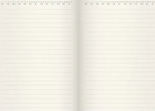 Kalender Stor Veckokalender Forma Deluxe svart 2027
