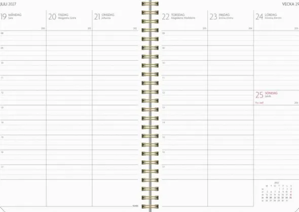 Kalender Study A5 Story Blomma 2026-2027