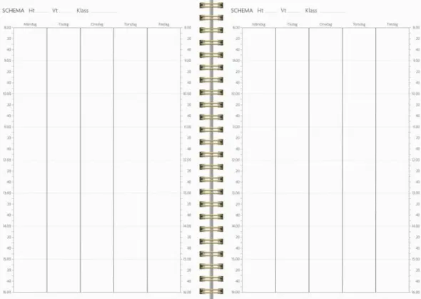Kalender Study A5 Story Blomma 2026-2027