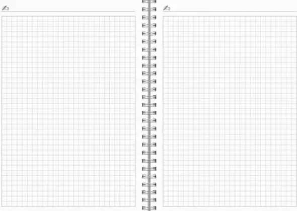 Kalender Study A5 Textile ljusgrå 2026-2027