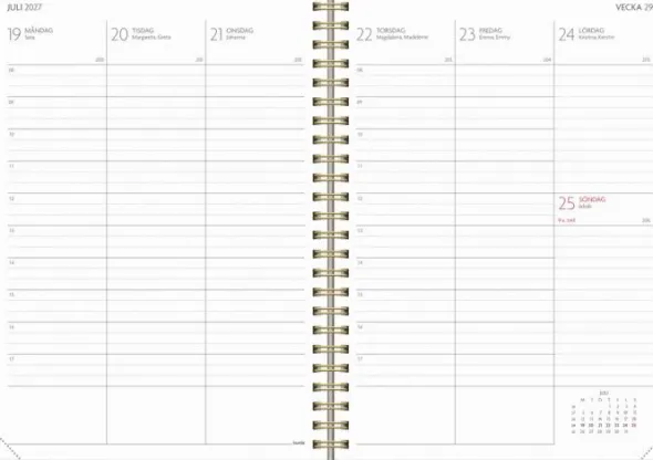 Kalender Study A5 Twist mocca 2026-2027