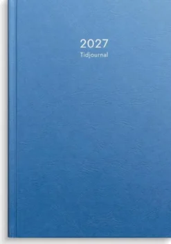 Kalender Tidjournal 2027 blå hård pärm