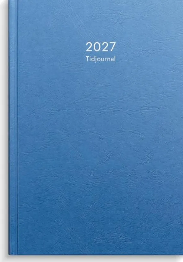 Kalender Tidjournal 2027 blå hård pärm