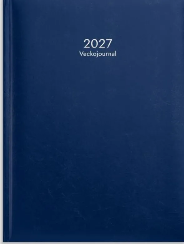 Kalender Veckojournal Mörkblå 2027