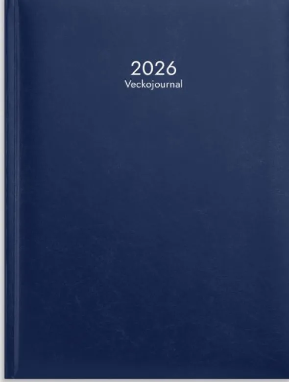 Kalender Veckojournal Mörkblå 2026