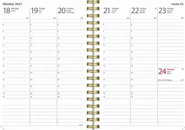 Kalender Weekly A6 Story Ängsblomma 2027