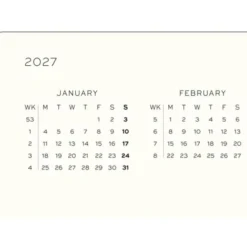 Kalender Weekly Planner/Notebook 18m 26-27 A5 Dusty Rose