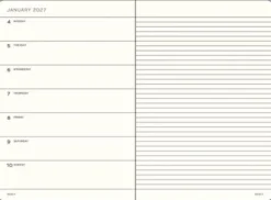 Kalender Weekly Planner/Notebook 18m 26-27 A5 Dusty Rose