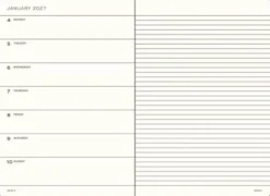 Kalender Weekly Planner/Notebook Soft 18m 26-27 A5 Sunflower