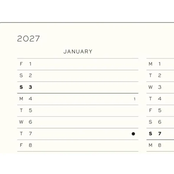 Kalender Weekly Planner/Notebook 18m 26-27 A5 Forest Green