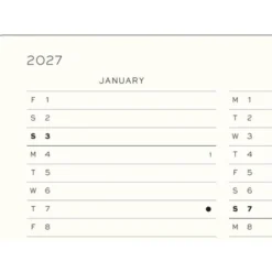 Kalender Week Planner hard 18m 26-27 A5 Dusty Rose