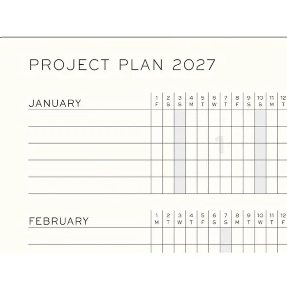 Kalender Week Planner hard 18m 26-27 A5 Dusty Rose