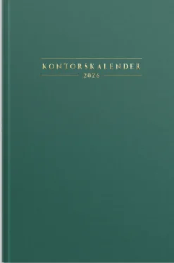 Kontorskalender 2026 grön