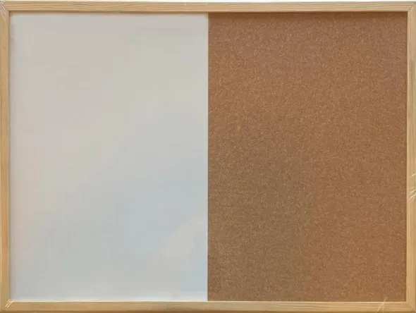 Kork/Whiteboardtavla 40x60cm, Träram