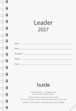Leader kalenderrefill 2027