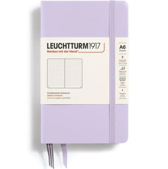 Leuchtturm A6 hard 187s Lilac dotted