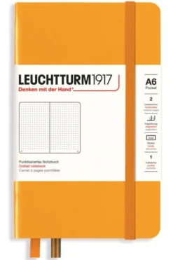 Leuchtturm A6 hard 185s Risin Sun Dotted