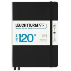 Leuchtturm Notebook A5 120g Ruled Black