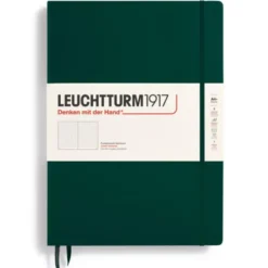 Leuchtturm Notebook A4+ hard dotted Forest Green