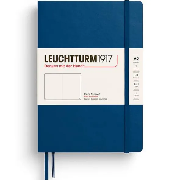 Leuchtturm Notebook A5 hard Indigo olinjerad