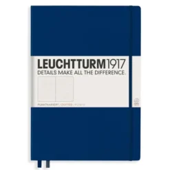 Leuchtturm Notebook A4+ hard Navy dotted