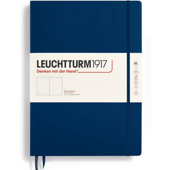 Leuchtturm Notebook A4+ hard Navy olinjerad