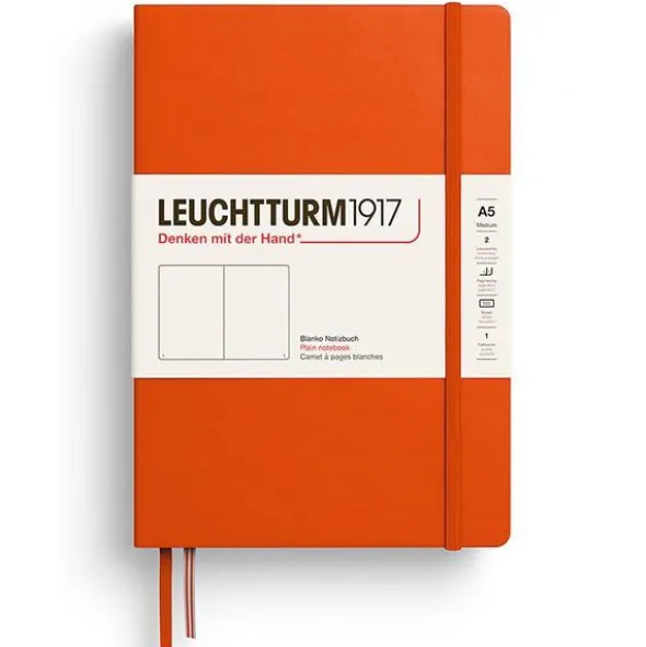 Leuchtturm Notebook A5 hard Pumpkin olinjerad