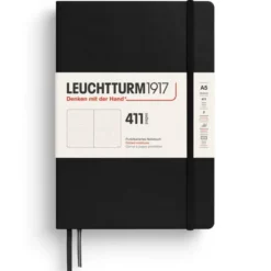 Leuchtturm Notebook A5 hard 411s Black dotted