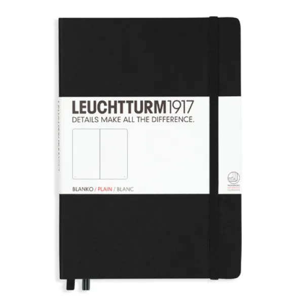Leuchtturm Notebook A5 hard 251s Black olinjerad