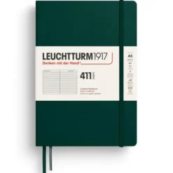 Leuchtturm Notebook A5 hard 411s Forest Green Ruled