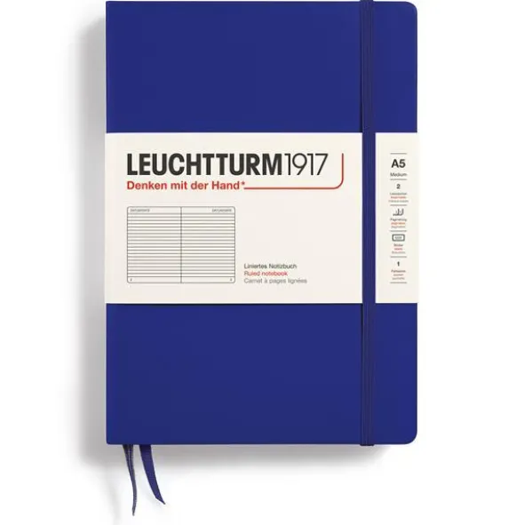 Leuchtturm Notebook A5 hard 251s Ink linjerad