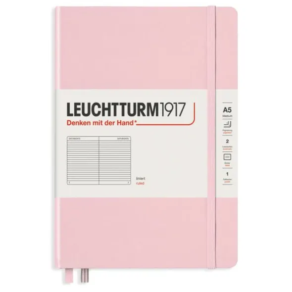 Leuchtturm Notebook A5 hard 251s Powder linjerad