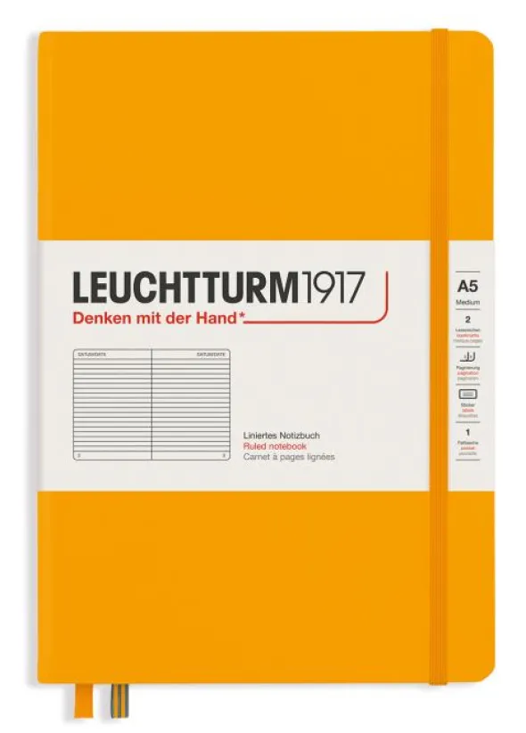 Leuchtturm Notebook A5 hard 251s Rising Sun linjerad