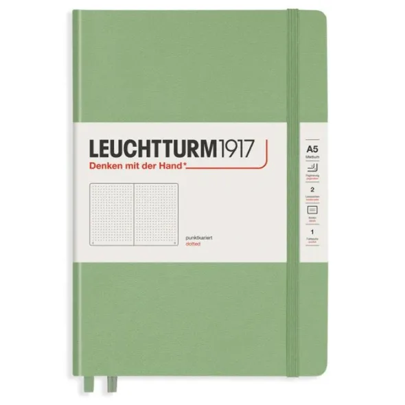 Leuchtturm Notebook A5 hard 251s Sage dotted