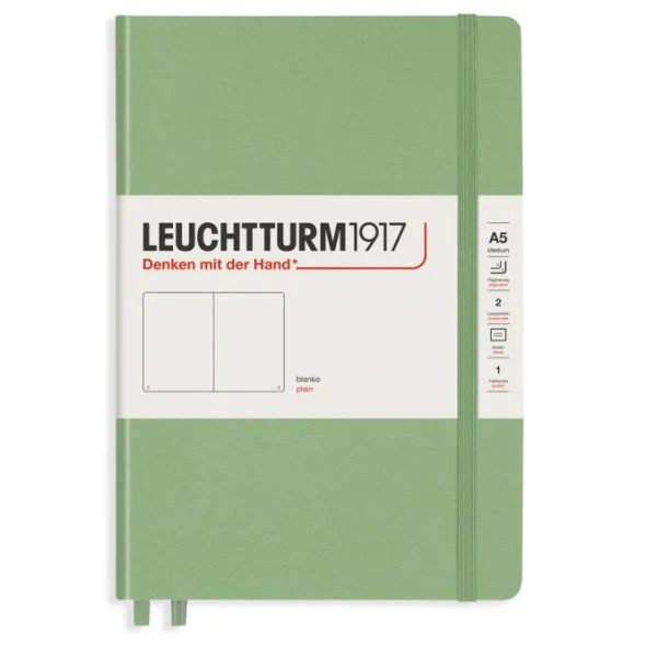 Leuchtturm Notebook A5 hard 251s Sage olinjerad