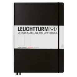 Leuchtturm Notebook A4+ hard Svart dotted