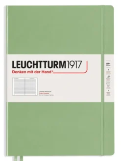 Leuchtturm Notebook A4 Slim Hard 121s Sage linjerad