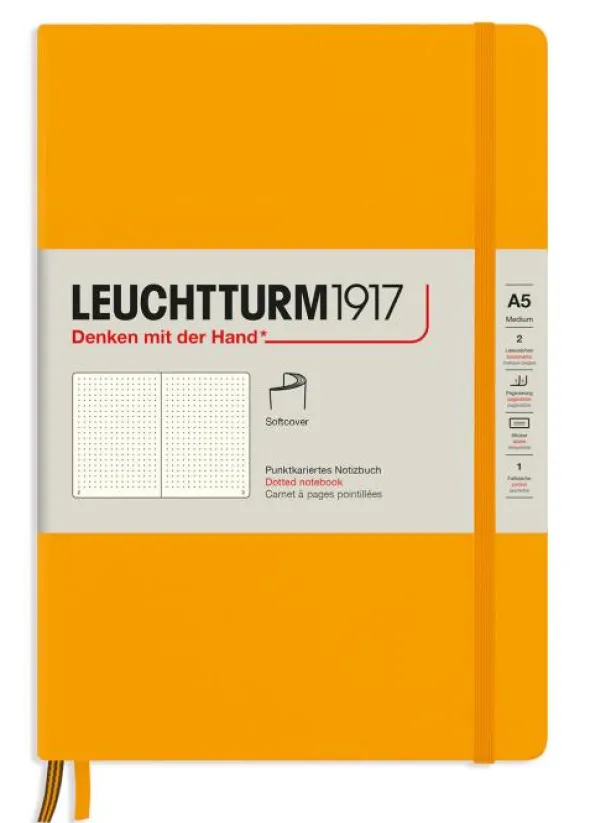 Leuchtturm Notebook A5 soft Dotted Rising Sun