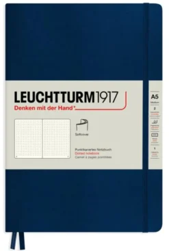 Leuchtturm Notebook A5 soft Navy Dotted