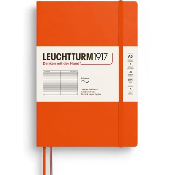 Leuchtturm Notebook A5 soft Ruled Pumpkin