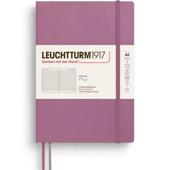 Leuchtturm Notebook A5 soft Ruled Dusty Rose