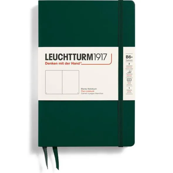 Leuchtturm Notebook B6 Hard plain forest Green