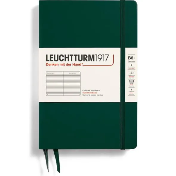 Leuchtturm Notebook B6 Hard ruled Forest Green